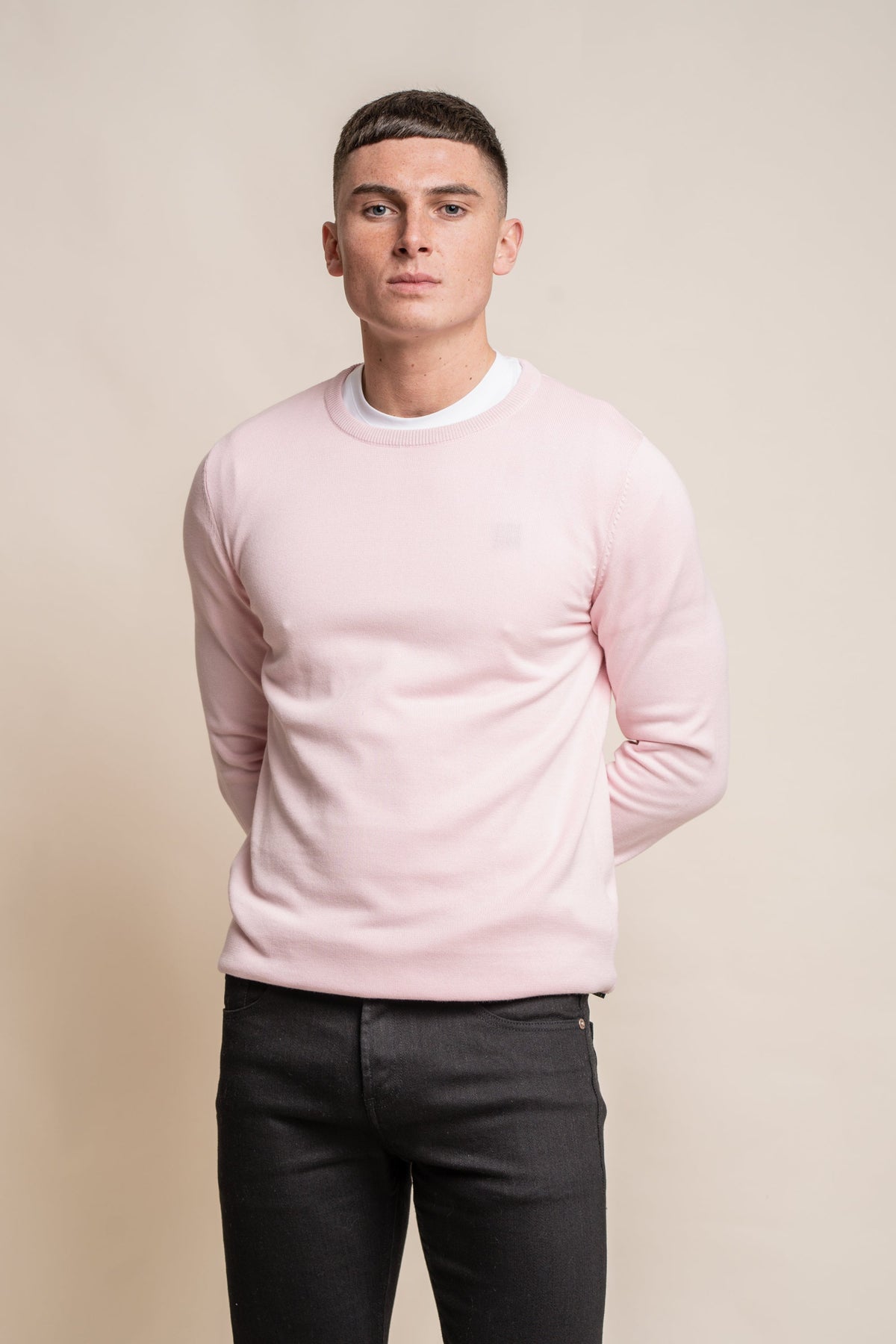 KN101 Crewneck Jumper - Pink
