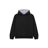 Cotton Ridge - Eclipse Kids Premium Contrast Hoodie - Black / Grey