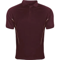 Burgundy/White