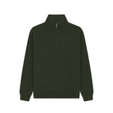 Cotton Ridge - Lunar Premium Quarter Zip Sweatshirt - Bottle Green