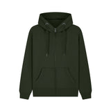 Cotton Ridge - Neptune Ultra Premium Zip Hoodie - Bottle Green