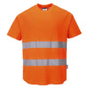 Portwest Hi-Vis Cotton Comfort Mesh Insert T-Shirt S/S C394