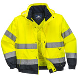 Portwest Hi-Vis 2-in-1 Contrast Bomber Jacket C468