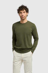 Connall Crewneck Jumper - Olive