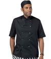 Dennys Short Sleeve Press Stud Chef's Jacket DE002