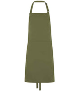 Dennys Polyester Bib Apron with Pocket DE101