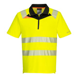 Portwest DX4 Hi-Vis Zip Polo Shirt S/S DX412