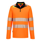 Portwest DX4 Hi-Vis Zip Polo Shirt L/S DX419