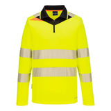 Portwest DX4 Hi-Vis Zip Polo Shirt L/S DX419