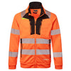 Portwest DX4 Hi-Vis Funnel Neck Zipped Sweatshirt DX477