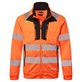 Portwest DX4 Hi-Vis Funnel Neck Zipped Sweatshirt DX477