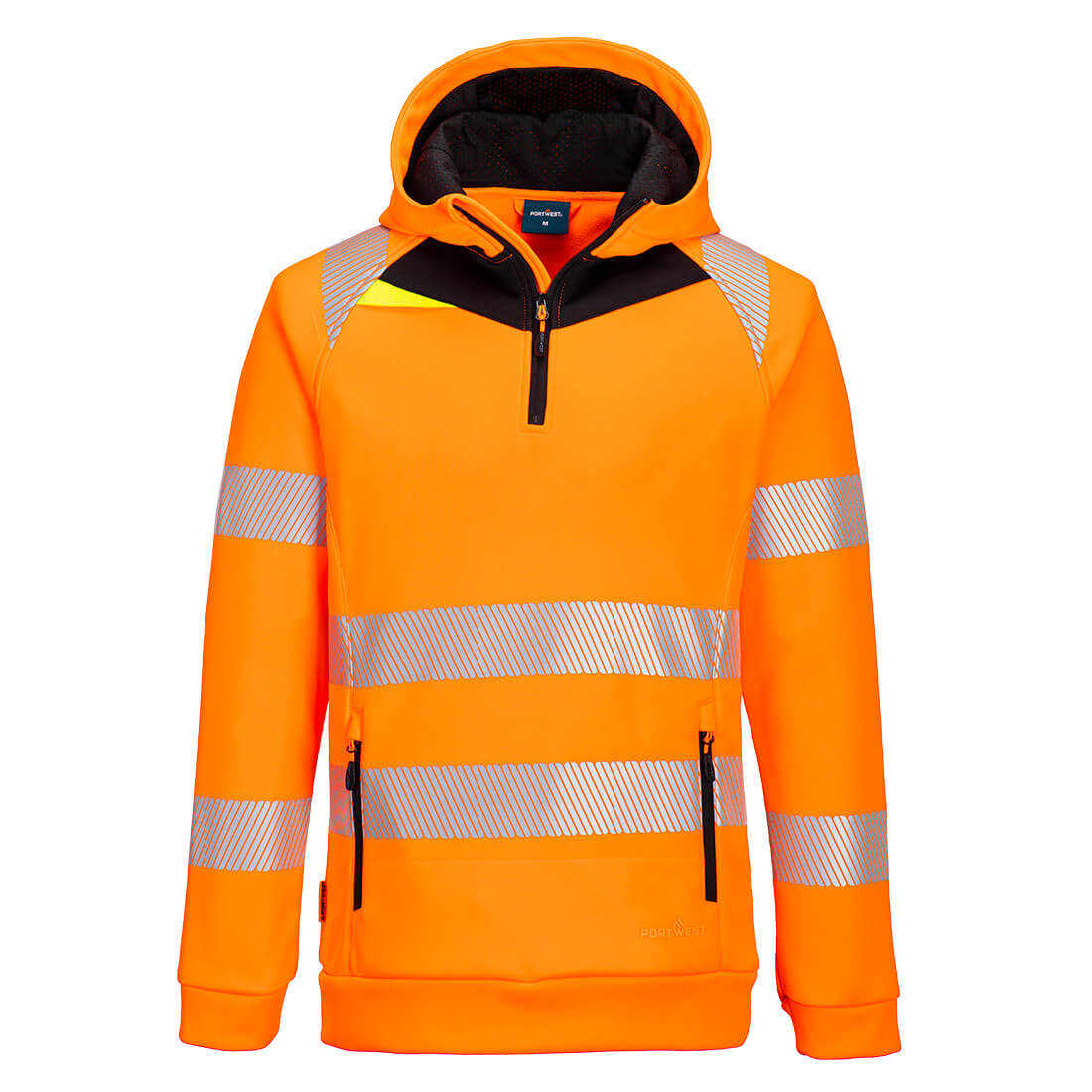 Portwest DX4 Hi-Vis 1/4 Zip Hoodie DX482