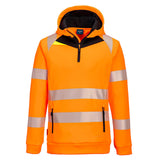 Portwest DX4 Hi-Vis 1/4 Zip Hoodie DX482
