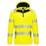 Portwest DX4 Hi-Vis 1/4 Zip Hoodie DX482