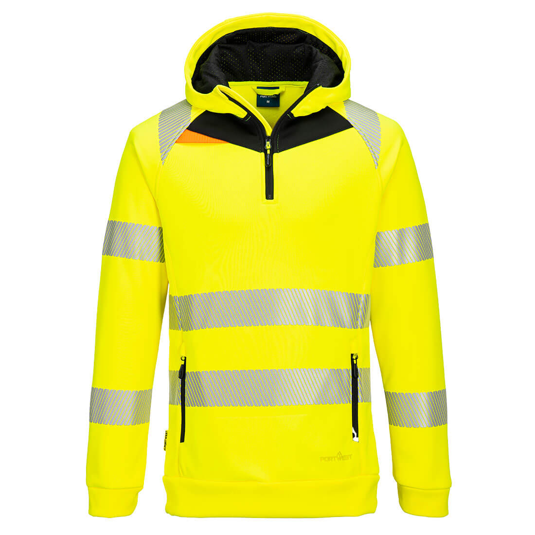 Portwest DX4 Hi-Vis 1/4 Zip Hoodie DX482