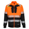 Portwest DX4 Hi-Vis Class 1 Funnel Neck Zipped Sweatshirt DX490