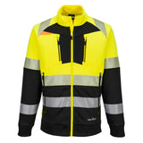 Portwest DX4 Hi-Vis Class 1 Funnel Neck Zipped Sweatshirt DX490