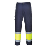Portwest Hi-Vis Two Tone Combat Trousers E049