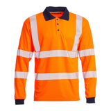 Blackrock Long Sleeved Eco Hi-Vis Polo Shirt - Orange