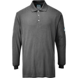 Portwest Flame Resistant Anti-Static Long Sleeve Polo Shirt FR10