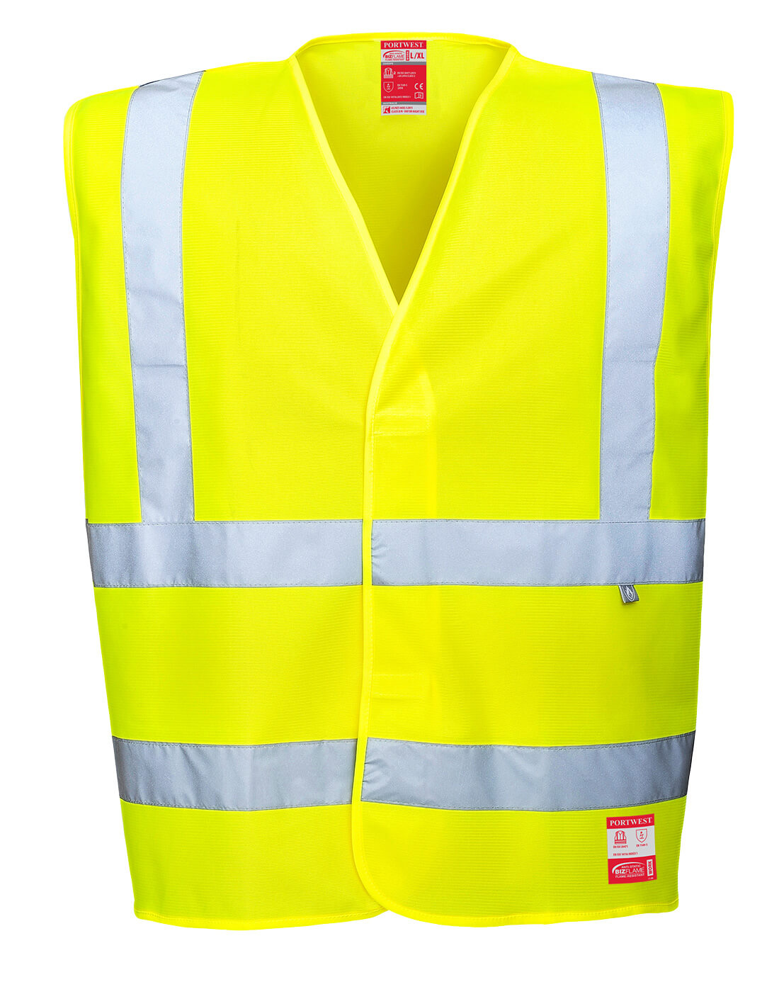 Portwest Hi-Vis Anti Static Vest - Flame Resistant FR71