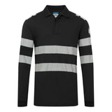 Portwest PW3 Modaflame Arc Knit FR Long Sleeve Poloshirt FR733