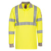 Portwest Modaflame Knit Hi-Vis FR Long Sleeve Polo Shirt FR77