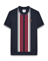 Lambretta Striped SS Knit Polo GRECO