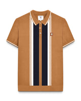 Lambretta Striped SS Knit Polo GRECO