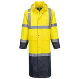 Portwest Hi-Vis Contrast Raincoat 122cm H446