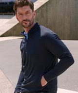 Henbury ¼ zip top with wicking finish HB862