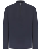 Henbury ¼ zip top with wicking finish HB862