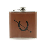 Hip Flask Equestrian Design – 6oz Leatherette by Dalaco