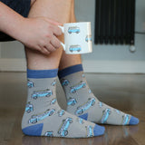 Campervan Fine Bone China Mug & Sock Set by Dalaco