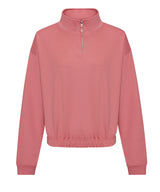 AWDis Just Hoods Women's cropped ¼-zip sweat JH037