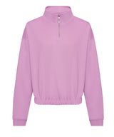 AWDis Just Hoods Women's cropped ¼-zip sweat JH037