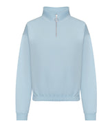 AWDis Just Hoods Women's cropped ¼-zip sweat JH037