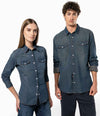 Kariban Ladies Long Sleeve Denim Shirt KB518