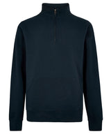 Kustom Kit Regular fit 1/4-zip piqué sweatshirt KK339