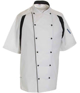 Le Chef Short Sleeve Executive Jacket LE003 - White/Black
