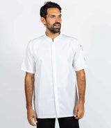 Le Chef Staycool Tencel/Polyester Short Sleeve Jacket LE013 - White