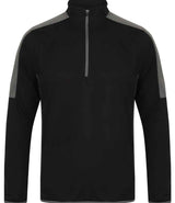 Finden + Hales - Contrast Zip Neck Midlayer Top