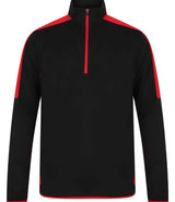 Finden + Hales - Contrast Zip Neck Midlayer Top