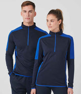 Finden + Hales - Contrast Zip Neck Midlayer Top