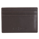 Brown Leather RFID Lined Slim Card Holder by Dalaco