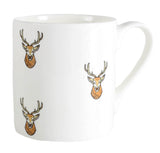Stag Illustration Fine Bone China Mug by Dalaco