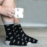 Rugby Ball Fine Bone China Mug & Sock Set by Dalaco