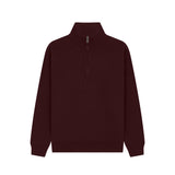 Cotton Ridge - Lunar Premium Quarter Zip Sweatshirt - Maroon