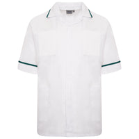 White/Bottle Green Trim