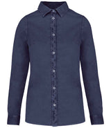Native Spirit Ladies Washed Long Sleeve Shirt NS503
